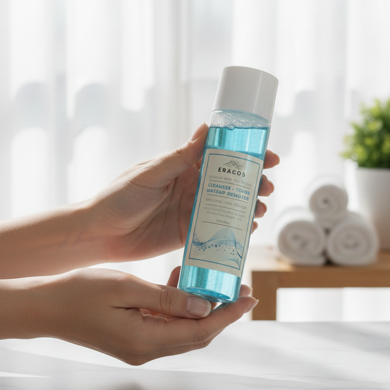 b93a11a7b635d11f9caeafffbada09c3 Eracos AA3 Cleanser Toner Makeup Remover Gentle Formula Clears Impurities Removes Makeup Refreshes Skin Provides Smooth - Image 2