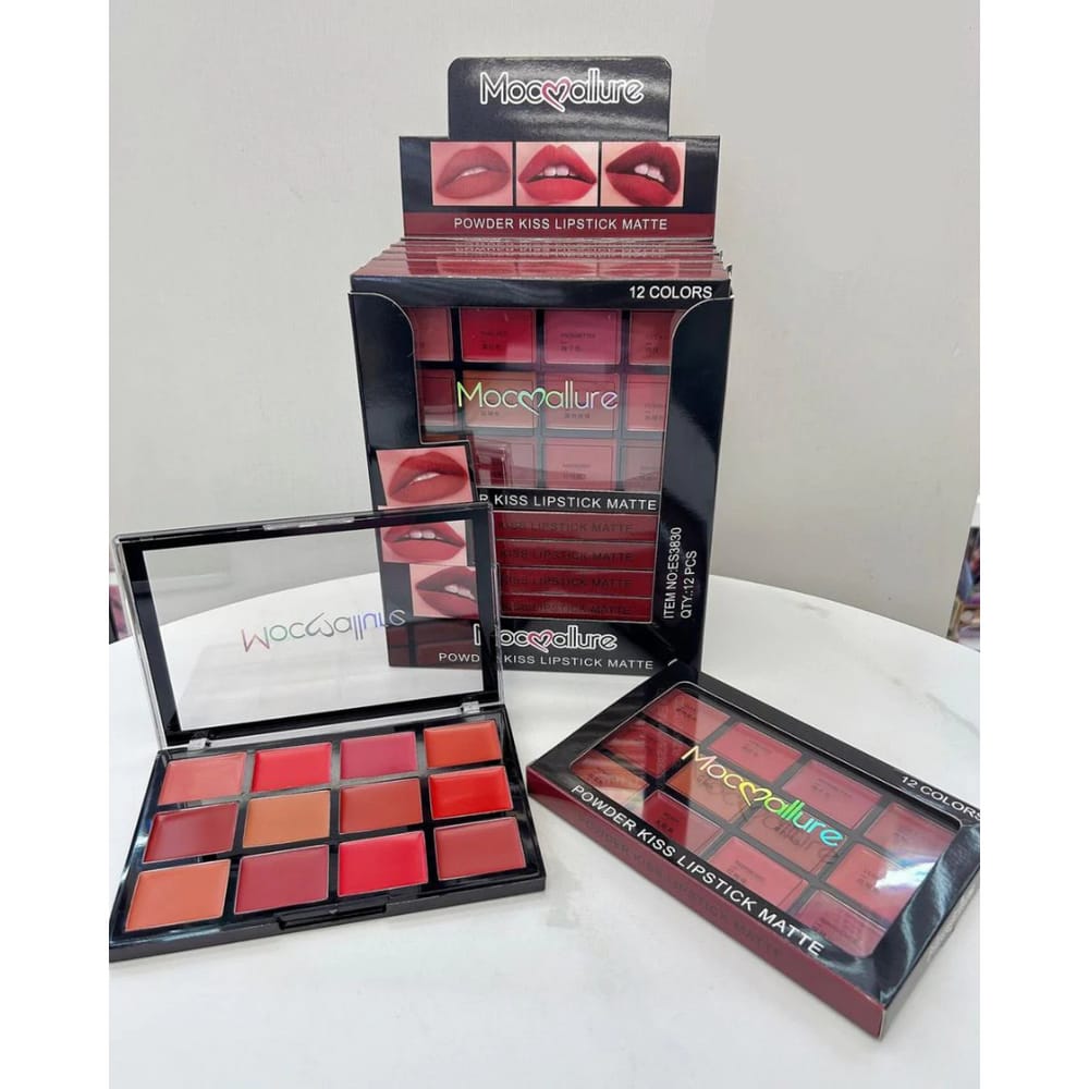 bb2dce9719df75a880f9f3f70cc0b7ef Mocallure 12-Color Lip Palette / Long-Lasting Professional Lip Kit For Every Mood - Image 4
