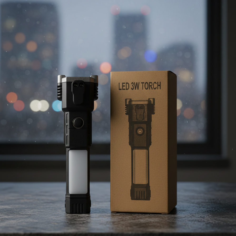 bcebf2f86418973629cb52563def49f1 Ultra-Bright LED Tactical Torch Flashlight: High-Powered, Rechargeable Handheld Light with Adjustable Zoom and Multiple - Image 2