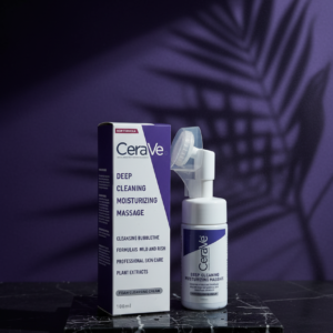 CeraVe Deep Cleaning Moisturizing Massage Foam Cleansing Cream – Mild Hydrating Cleanser for Radiant, Fresh & Comfortabl