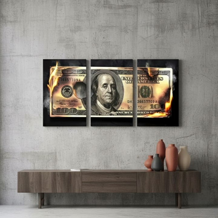 bd0cf300dfbefdf0978f9f6adbb94404 Dollar Wooden Sticky Wall Art – 3 Piece Modern Decorative Frame Set, 8x11 inch Each, Wooden Sticky Frame with Easy Wall