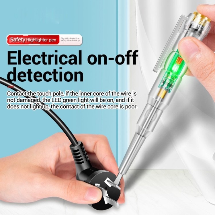 bd30589005268515f7b56a19b87858fe Intelligent LED Photometer Test Pen Voltage Detector Voltmeter 24-250V Electric Circuit Tester Screwdriver Indicator Too - Image 2