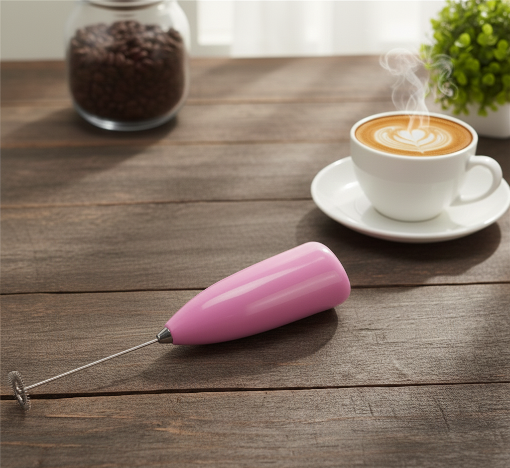 bf6fdea4f90784b8cb03b585a776a70a Coffee Beater & Milk Frother – Mini Handheld Egg Whisk, Drink Mixer & Foamer for Kitchen Use | Practical Cooking Tool (R - Image 2