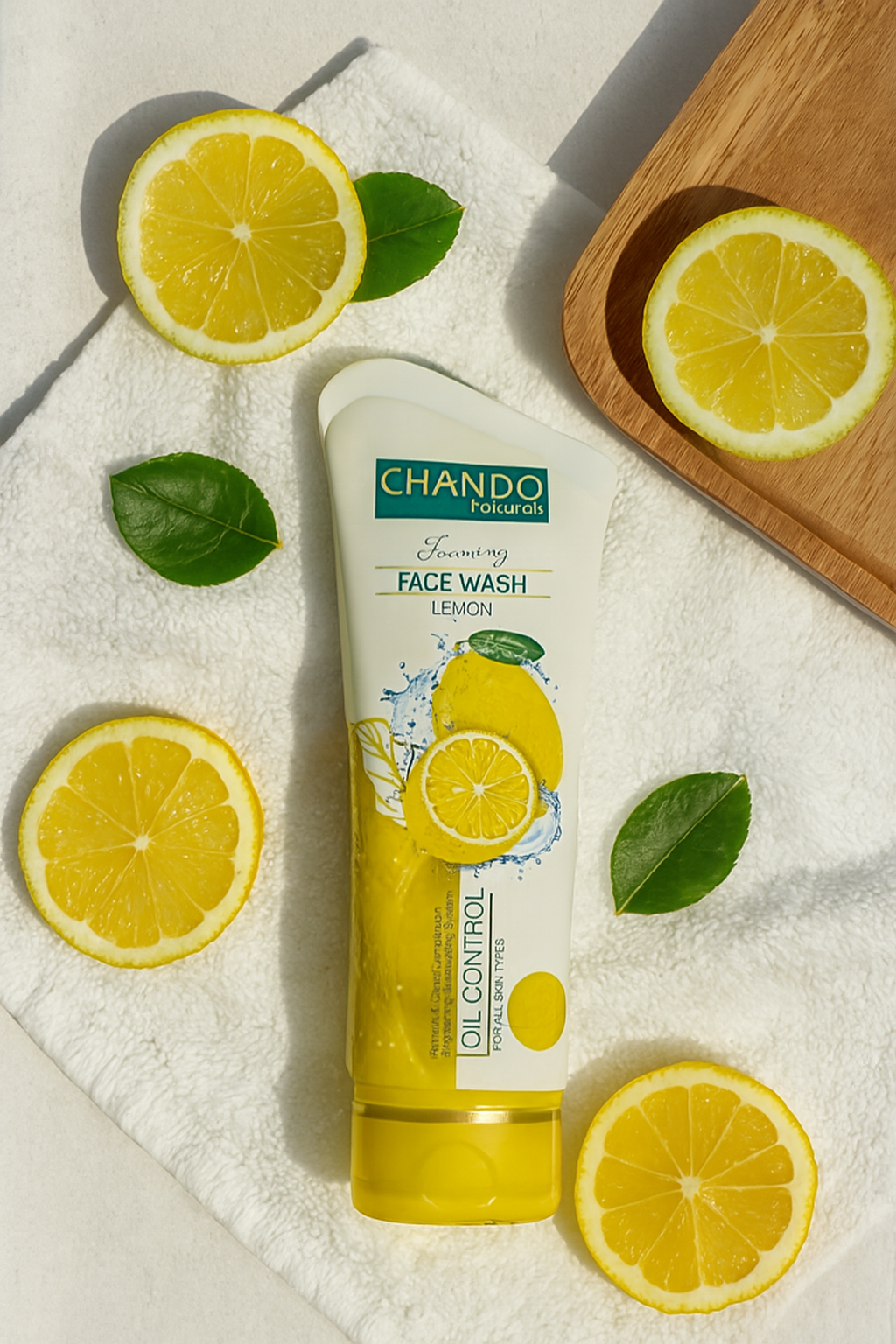 c00556ed77806a368a2bb9992e796b29 Chando Natural Foaming Face Wash Lemon – Oil Control & Refreshing Cleanser for All Skin Types (100g)