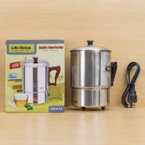 Life Relax Electric Water Kettle 1.0L – Stainless Steel Electric Heating Cup LR-014 | 350W Portable Electric Water Boile