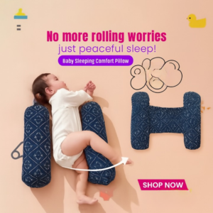 Baby Sleeping Comfort Pillow – Soft Support Pillow For Infants – Ergonomic Shape For Head, Neck And Back – Breathable An