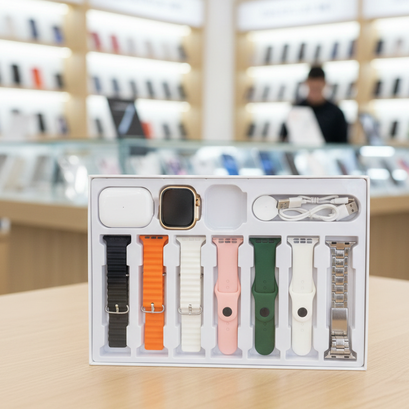 c12dd50db32490c4aec927cad23eea67 I20 Ultra Max Suit 10 In 1 Smart Watch With Airpods Comfortable Wear Stylish Design For Daily Use And Fashion Needs