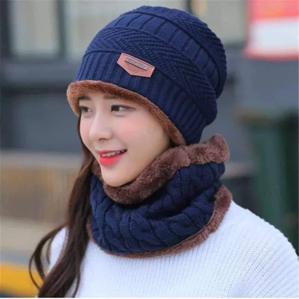 c189f80fe86a3fe8458536d9aacdf874 Wool Cap With Neck Warmer | Beanie And Scarf Set With Fleece Mask | Winter Thermal Wool Cap For Men And Women - Image 3
