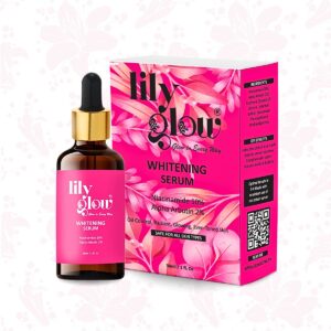Lily Glow Whitening Serum for Face, Hands & Feet – Glutathione, Brightening Formula | For Men, Women, Oily & Dry Skin 30