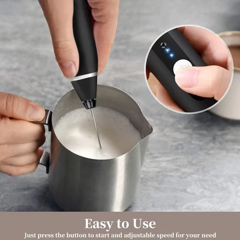 c26d0179410799a474db62c8a1448906 2-in-1 Electric Rechargeable Coffee Beater & Milk Frother – Handheld Mini Blender & Egg Beater for Kitchen Use - Image 2
