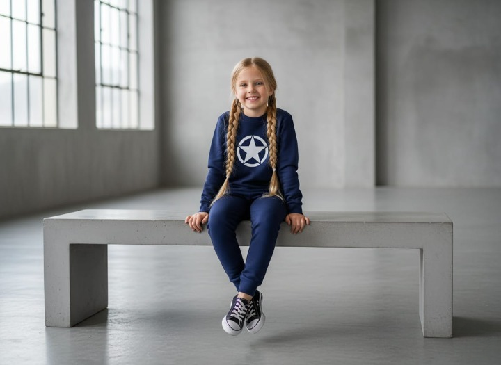 c35fce11a19d7f5c8b474f5fc9930ae1 Star Printed Sweatshirt & Pajama Trouser Tracksuit for Kids | Winter Warm Fleece Clothing Set Outfit for Boys & Girls – - Image 2