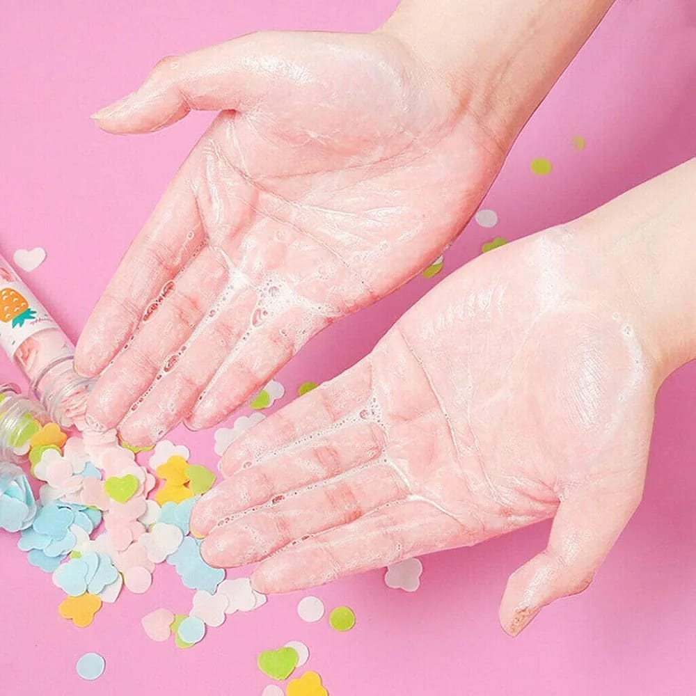 c3c3d5a8f7d42a9b3acf43662ba2de1e 100 Pcs Disposable Flower Paper Soap With Portable Tube Multi Color Travel Sheets For Hand Washing And Outdoor Use Premi - Image 3