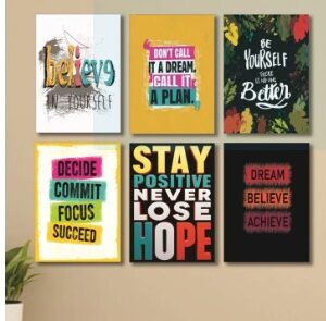Set Of 6 Wall Art Wooden Phototile Frames For Wall Decor Providing Beautiful Designs Everyday Interior Decoration Suppor