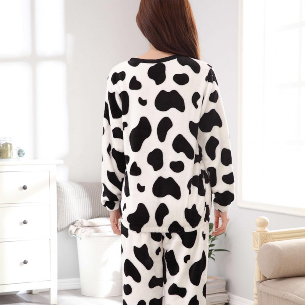 c527319ccaded3177c46be32f6b600fa White Cow Printed Tracksuit Stylish Design Smooth Comfort Easy Wear Durable Stitching - Image 2