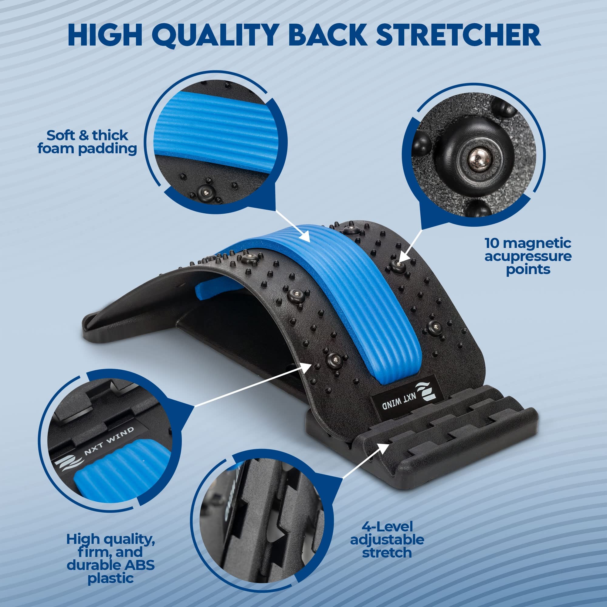 c56ec3bd9d3b5440e12b3530706525f8 Chiropractic Magic Back Stretcher | Lumbar Massage Support | Spine Pain Relief | Posture Corrector - Image 4