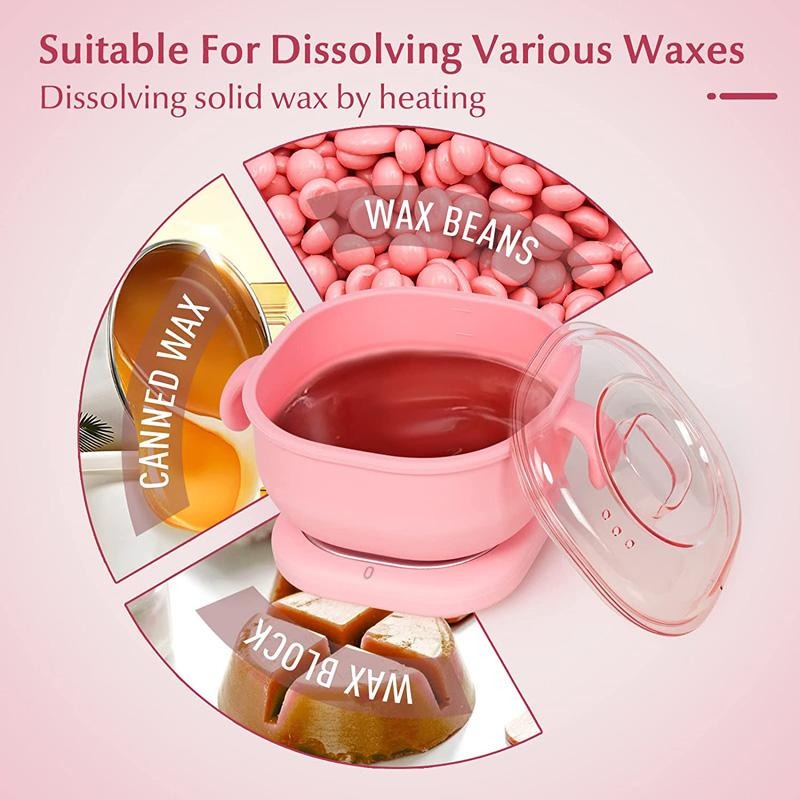 c5a15a3e7644d6fc9a1c5adc8b5376ff Portable Foldable 400ML Silicone Wax Warmer – Travel-Friendly Hair Removal Heater For Body & Spa Use | Random Color