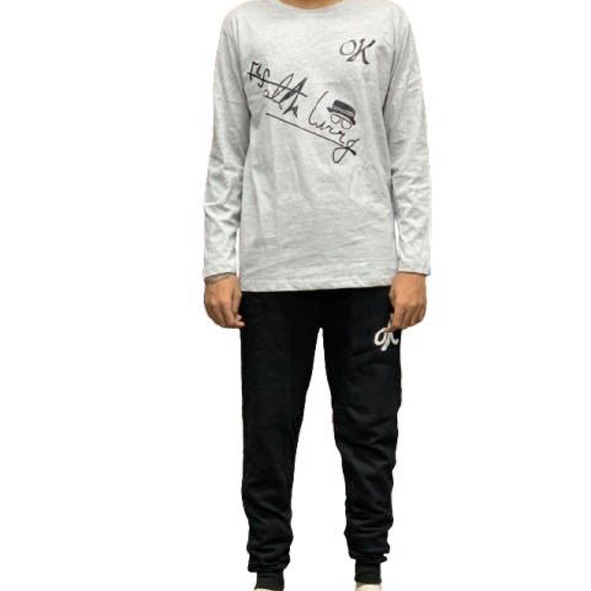 c6ebf7cea9fd31a5b274a2c2fc4e90b6 Mens Printed Tracksuit Set Soft Fabric Stylish T Shirt and Trouser Comfortable Fashionable Outfit - Image 2