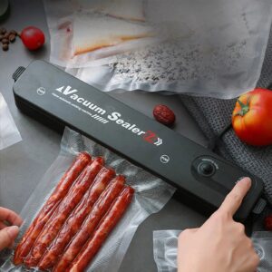 Vacuum Sealer Hand Machine ZKFK-001 | Automatic Food Sealer with 5 Vacuum Bags for Fresh Food Storage & Kitchen Organiza