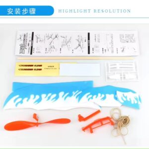 Airplane Inertial Foam Glider Aircraft Toy Plane Model Outdoor Toy Educational Toys Good Quality (Random Color)