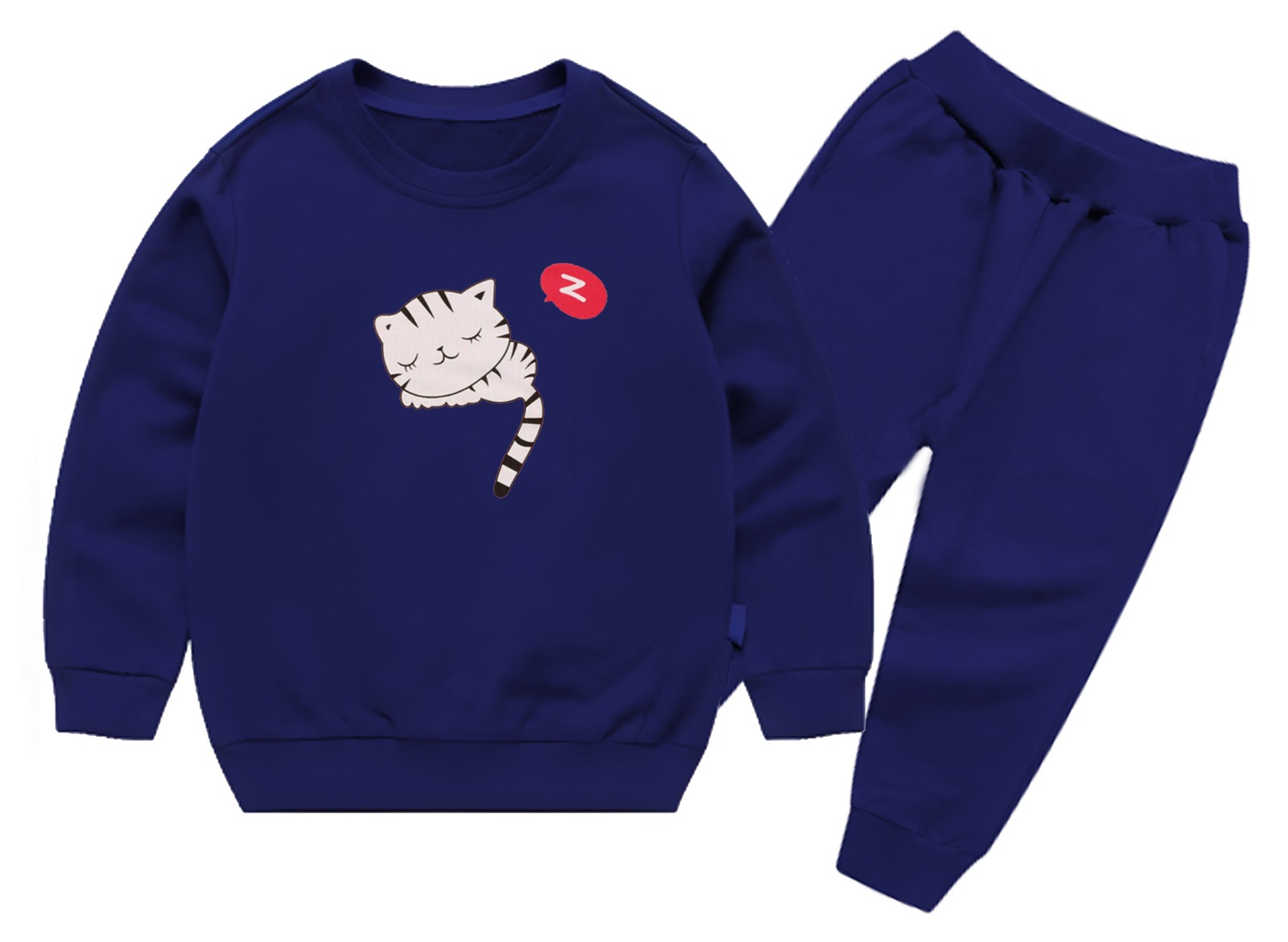 c95b5216b056252dfb4d623d4d56a719 Sweatshirt & Pajama Trouser Tracksuit for Kids | Winter Warm Fleece Clothing Set Outfit for Boys & Girls – Cozy & Stylis - Image 4