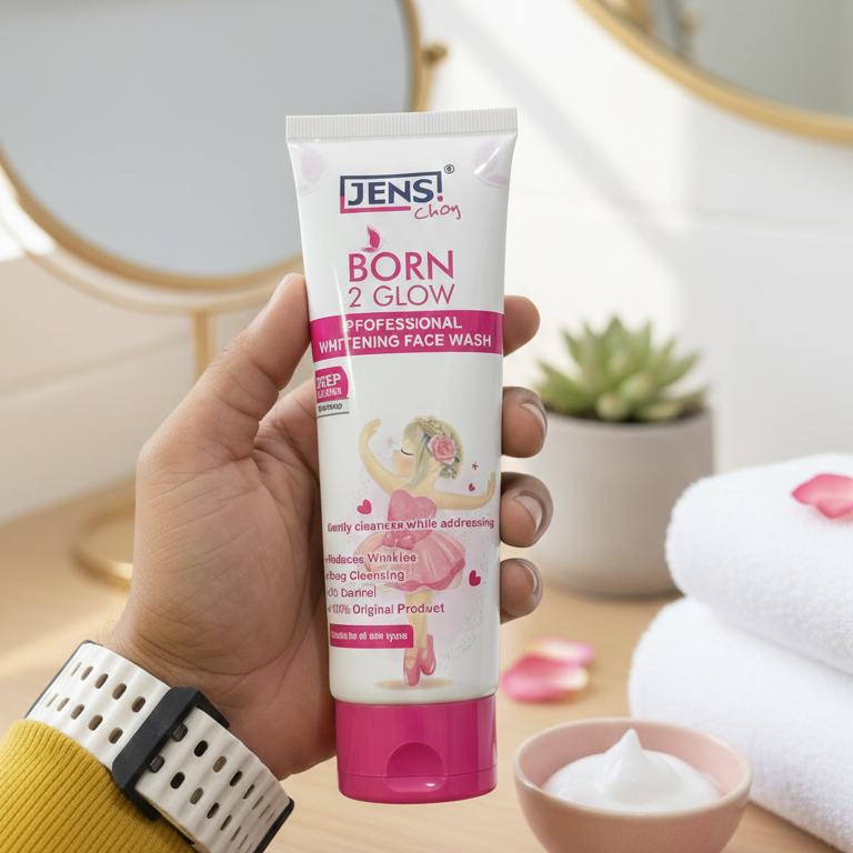 c95d4762a3fa69262512452d0df73d69 Jens Choy Born 2 Glow Professional Whitening Face Wash Premium Quality Gentle Formula For Daily Skin Care And Bright App - Image 3
