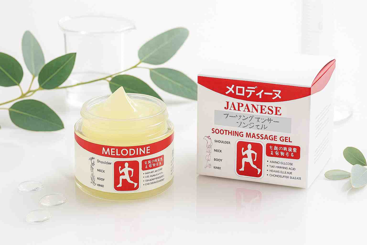 ca38282896f2c19090adb5d7b55dba41 MELODINE Japanese Soothing Massage Gel – Muscle & Joint Pain Relief Cream For Shoulder, Neck, Back & Knee – Fast-Absorbi - Image 2