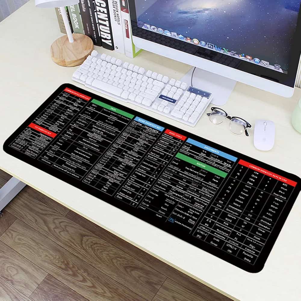 ca84347431116ec18cc4c76ba74fef78 Keyboard Mouse Mat Large Surface Smooth Texture Durable Material Non Slip Base Comfortable Daily Use