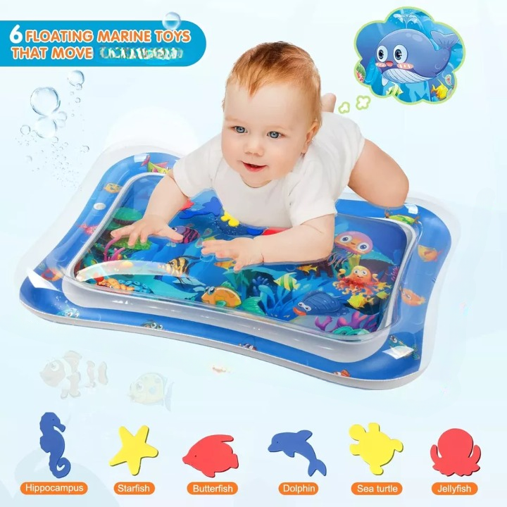 cb0d88e654e3847f141803eece2f5adb Inflatable Water Play Mat – Premium Baby Toy for Infants & Toddlers (3–24 Months), Muscle Strengthening & Sensory Develo - Image 5