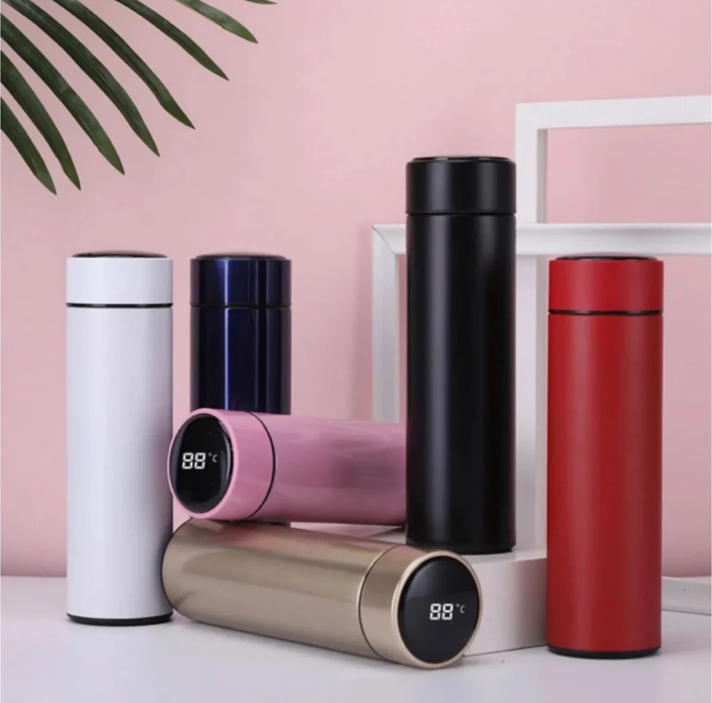 cba7f60824850e207be6f09ee490d09e Smart LED Stainless Steel Hot and Cold Bottle - 500ml Thermos Flask