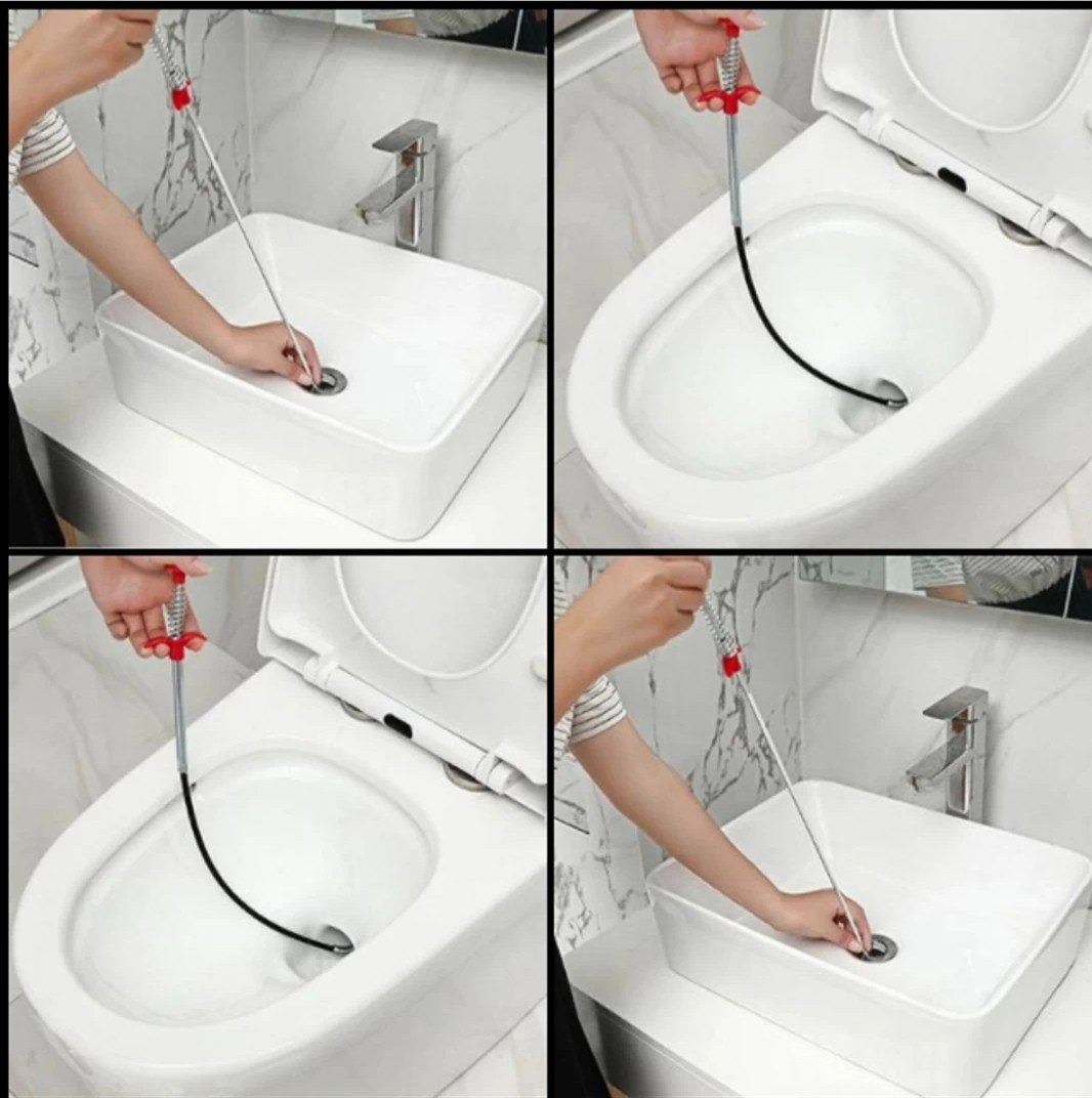 cc002977a85f852a9c5463876ba793c5 Metal Flexible 30cm Wire Brush Drain Cleaner | Sink, Sewer & Pipe Dredging Tool | Clog Remover - Image 4
