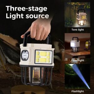 Solar Powered Hanging Camping Light – Dual Charging LED Lantern with USB Port & Hook Design