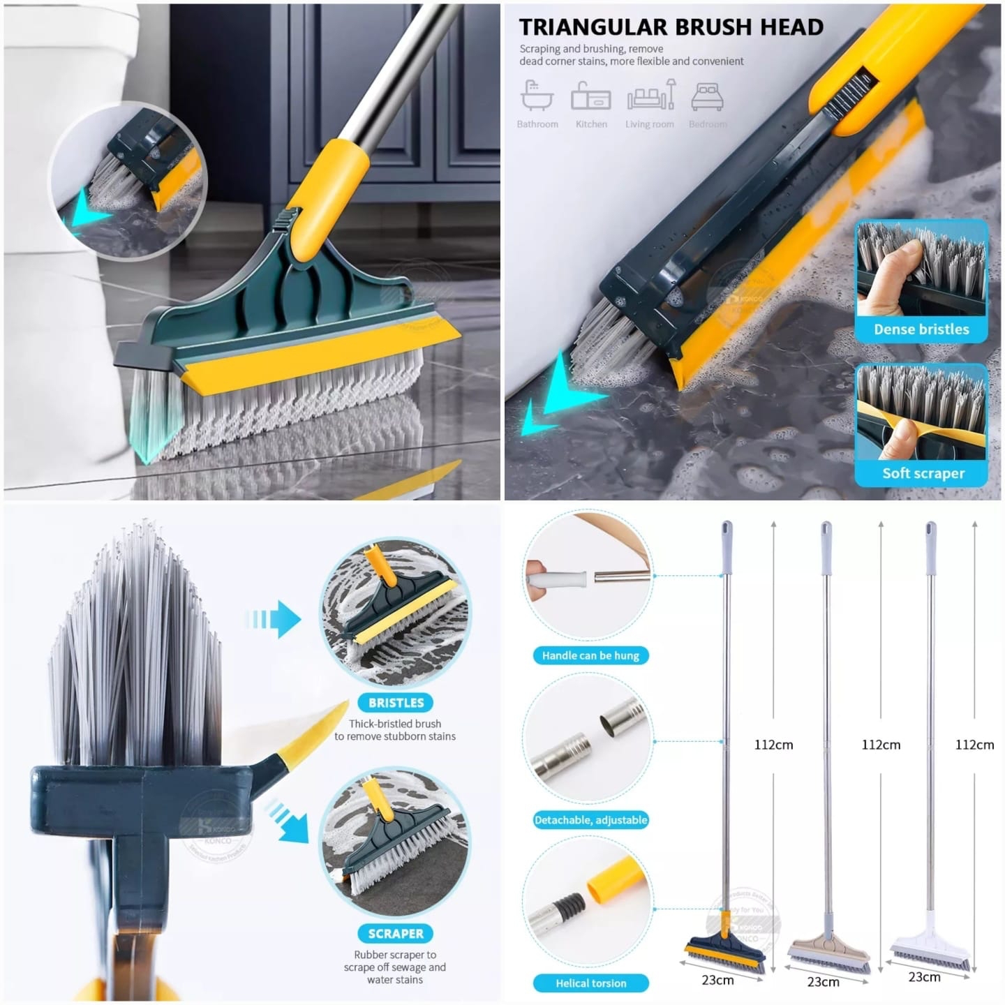 cd005ab24c5aac01df773927611ec230 Broom Wiper 2 in 1 Dual Purpose Cleaning Tool Strong Bristles Easy Floor Sweeping Durable Design Convenient Daily Use