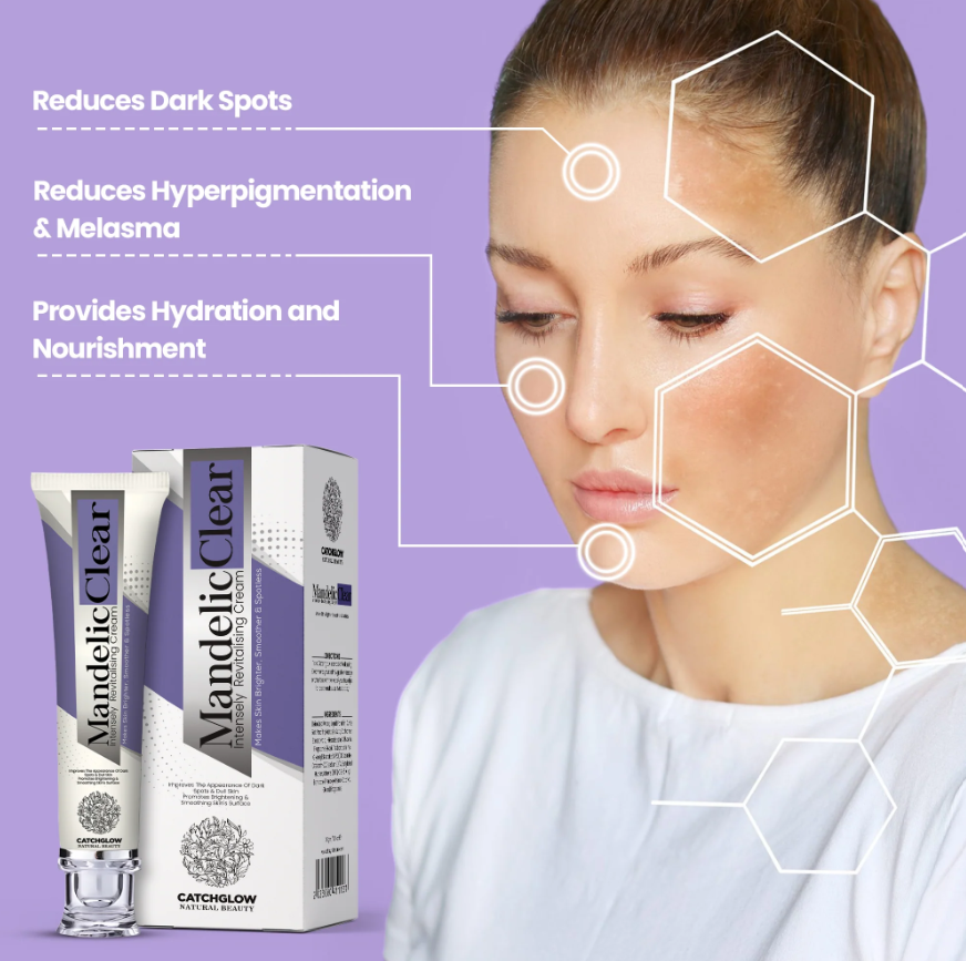 ce007d76b672aaacaac740f3def4729f Mandelic Acid Brightening Cream | 30ml | Dark Spot Remover | Even Tone | Glass Skin Glow | Gentle Exfoliator - Image 4