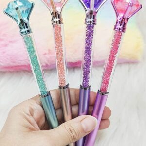 Diamond Ballpoint Pens Elegant Design Smooth Writing Comfortable Grip Durable Build Perfect For Office School And Daily
