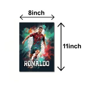 set of 3 Cristiano Ronaldo CR7 Wooden Sticky Photo Frame | Football Wall Art for Home DΓ©cor Photo Frame for Wall | Stick