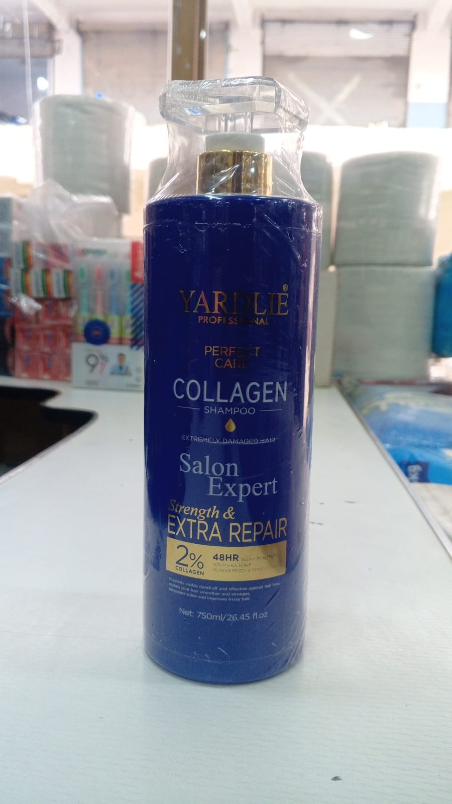 cfac76d7e2bdfa3aed787da5ea27a0b3 Yardlie Collagen Shampoo | Professional Perfect Care | 750 ml | For Extremely Damaged Hair - Image 5