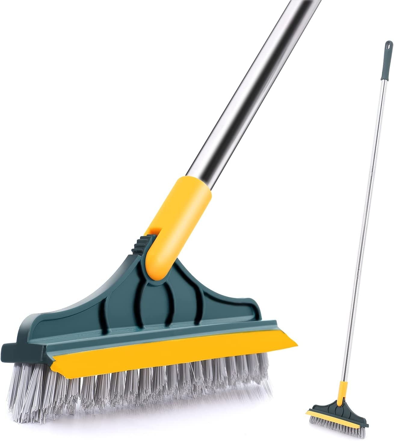 cfb3483decf9dbf1658cc1c7cd18de01 Broom Wiper 2 In 1 Dual Purpose Cleaning Tool With Strong Bristles And Built In Wiper Blade - Image 2