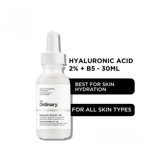cff7b0ec52ac62630d735a4e8fff4b45 The Ordinary Hyaluronic Acid 2% + B5 – Hydrating Serum for Smooth, Plump & Healthy Skin. (30ML) - Imported Quality - Image 3