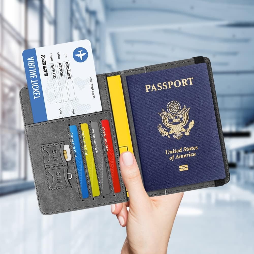 d0d742d6255138639143aa5486072ef9 Voyager Series RFID Protected Passport Cover Holder And Travel Wallet Premium Leather - Image 3