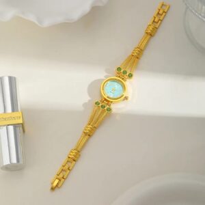 Single Folding Buckle Alloy Strap Quartz Watch Elegant Design Durable Build Clear Display Comfortable Wear For Daily And
