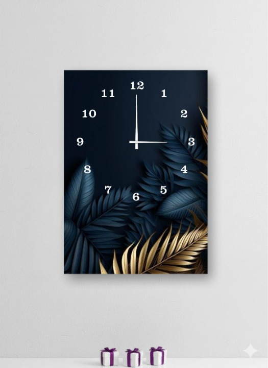d221e29f8f109ec034dfc5e6eff56639 Elegant 12x16 Inch Wooden Wall Clock – Digital Printed Design, Hook Hanging (Without Battery) - Image 2
