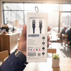 YOLO HYPER Y-080 Ctoi Cable โ 100cm Nylon Braided, 9V 3A Fast Charging, Data Transmission, Low Temp Charging