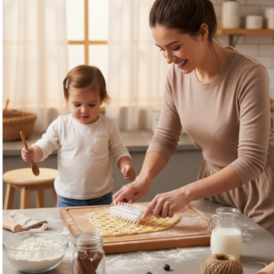 Pizza Dough Docker Roller – Premium Dough Hole Maker Tool for Pizza, Pastry, Cookies, Bread & Baking | Prevents Air Bubb