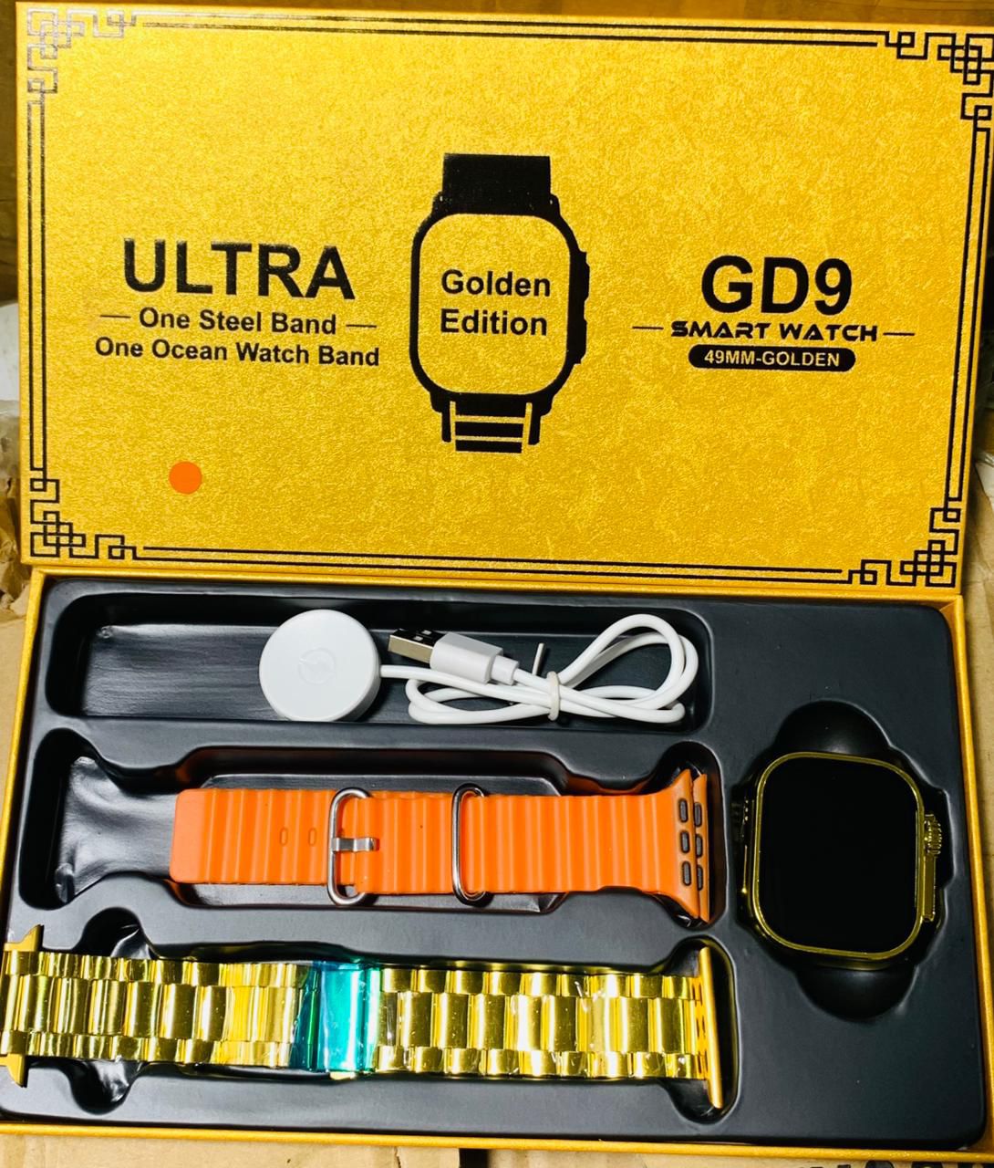 d54f9bd97ab9087ca8e37d66b27075b7 GD9 Ultra Golden Edition Smart Watch Providing Premium Design Stylish Appearance And Everyday Smart Wear Support - Image 4