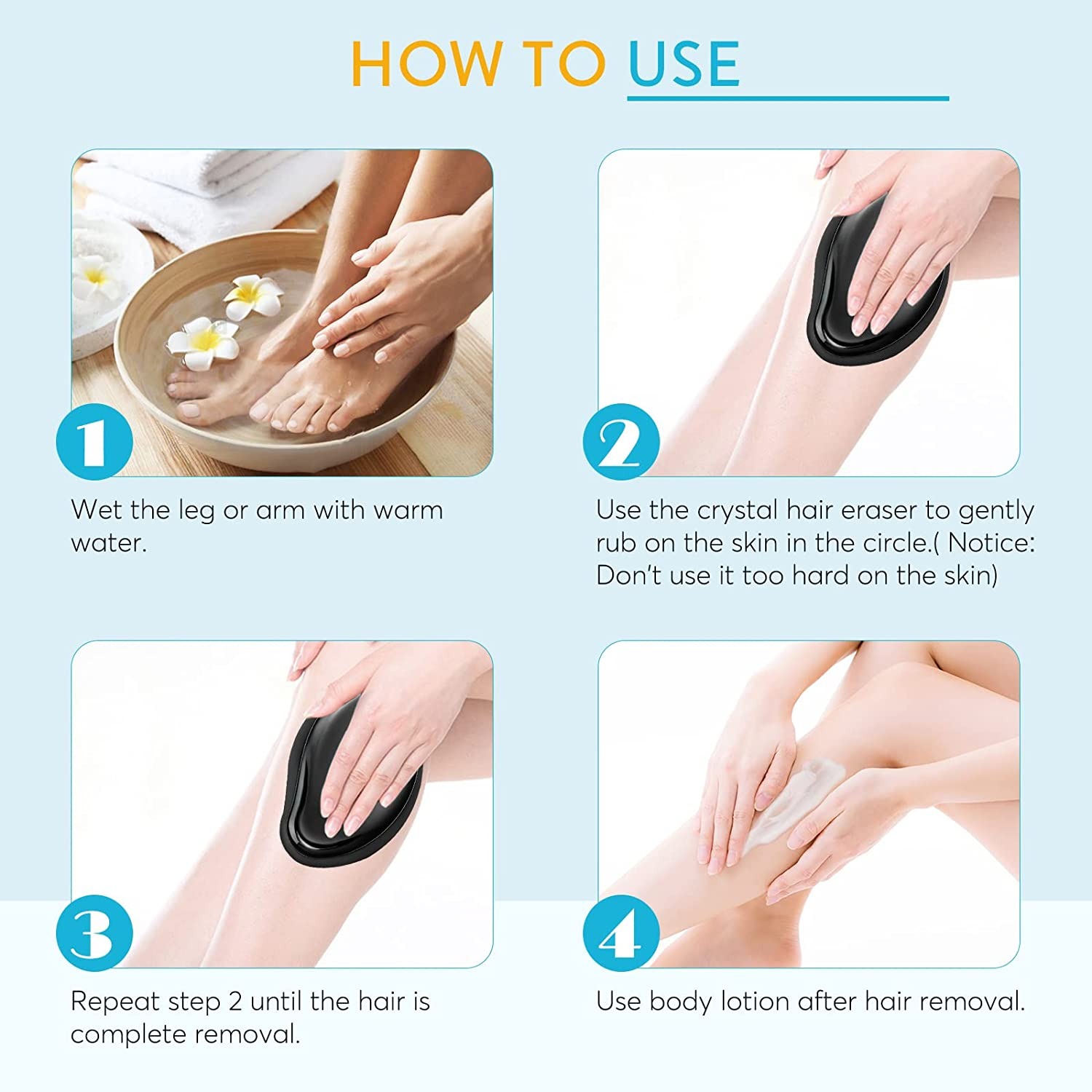 d739e7f1366b675b6e7d78535314f6ab Crystal Hair Remover Easy Smooth Skin Solution For Effortless Hair Removal And Gentle Exfoliation (Random Colors) - Image 4
