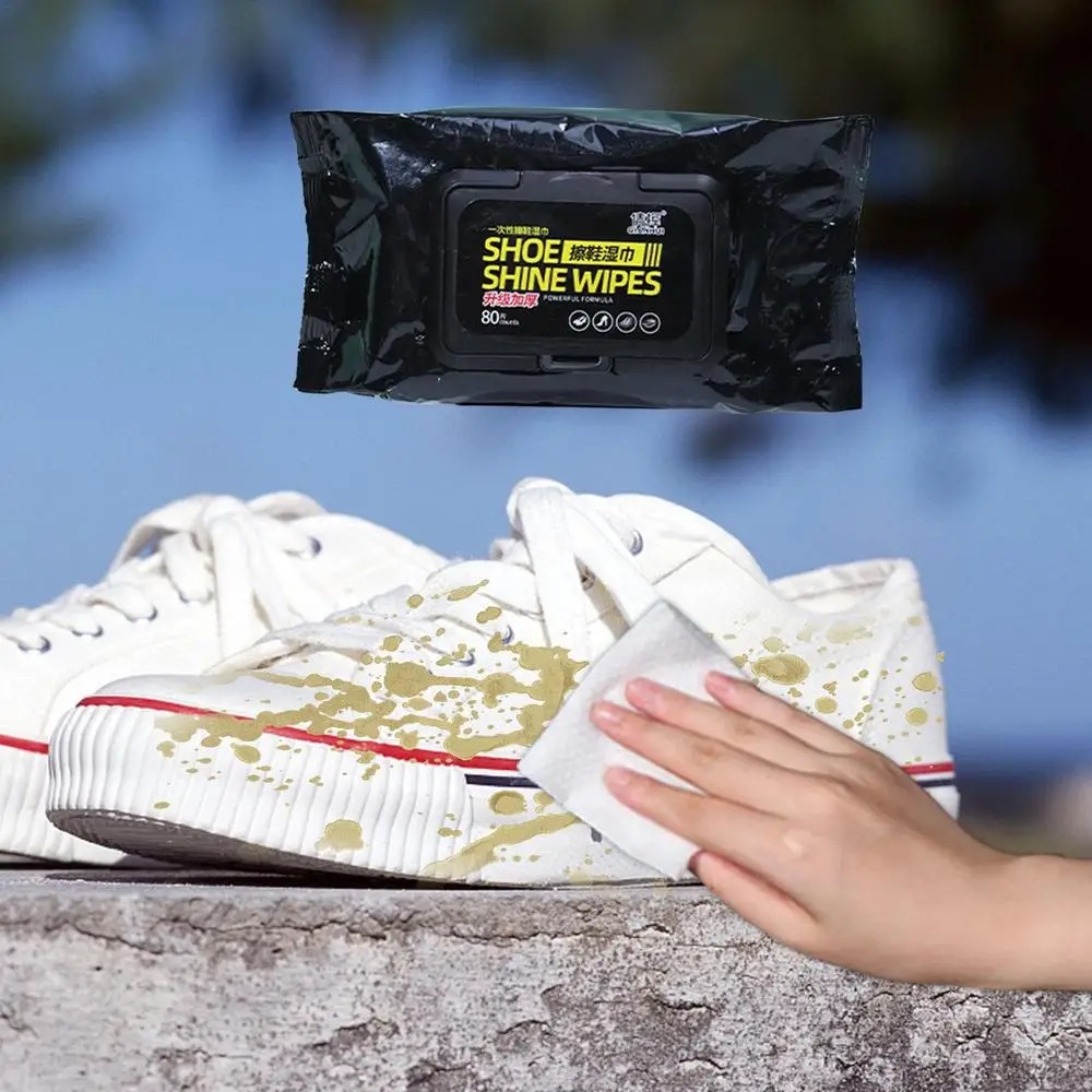 d80ccd50bff19ab495efc8388ed43b40 Shoe Wipes | 80 Pcs Instant Cleaner | Quick Dirt & Stain Removal | Shoe Cleaning Kit - Image 2