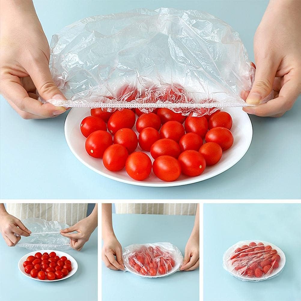 d92e4365a83b47acfbd3bbbf5bbafc85 100pcs Disposable Flexible Transparent Plastic Food Storage Bags – Resealable & Multi-Purpose - Food-Grade Fresh-Keeping - Image 2