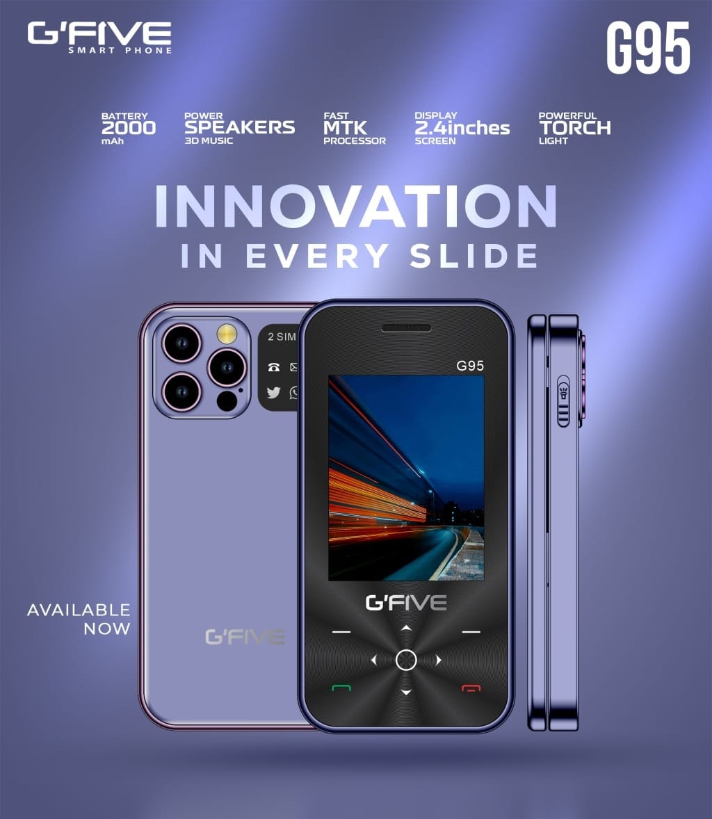 d969a3c10e42b3122ed675846dd22e95 Gfive G95 Slider Mobile | 2.4" QVGA Display | Dual SIM | PTA Approved | 2000mAh Battery - Image 3