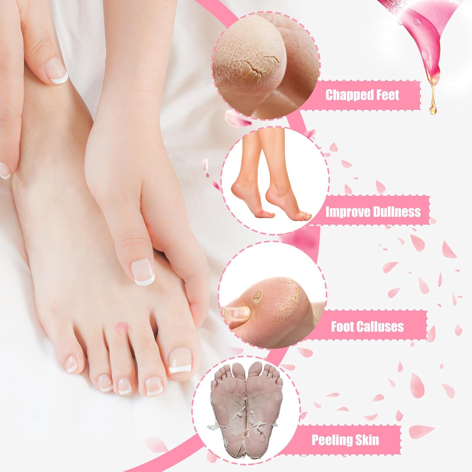 d98c49860da3f5ec39cb546b3744404c Moisturizing Spa Socks Silicone Gel Socks for Women Repairing Softening Dry Cracked Feet Comfortable Care (Random Color) - Image 4
