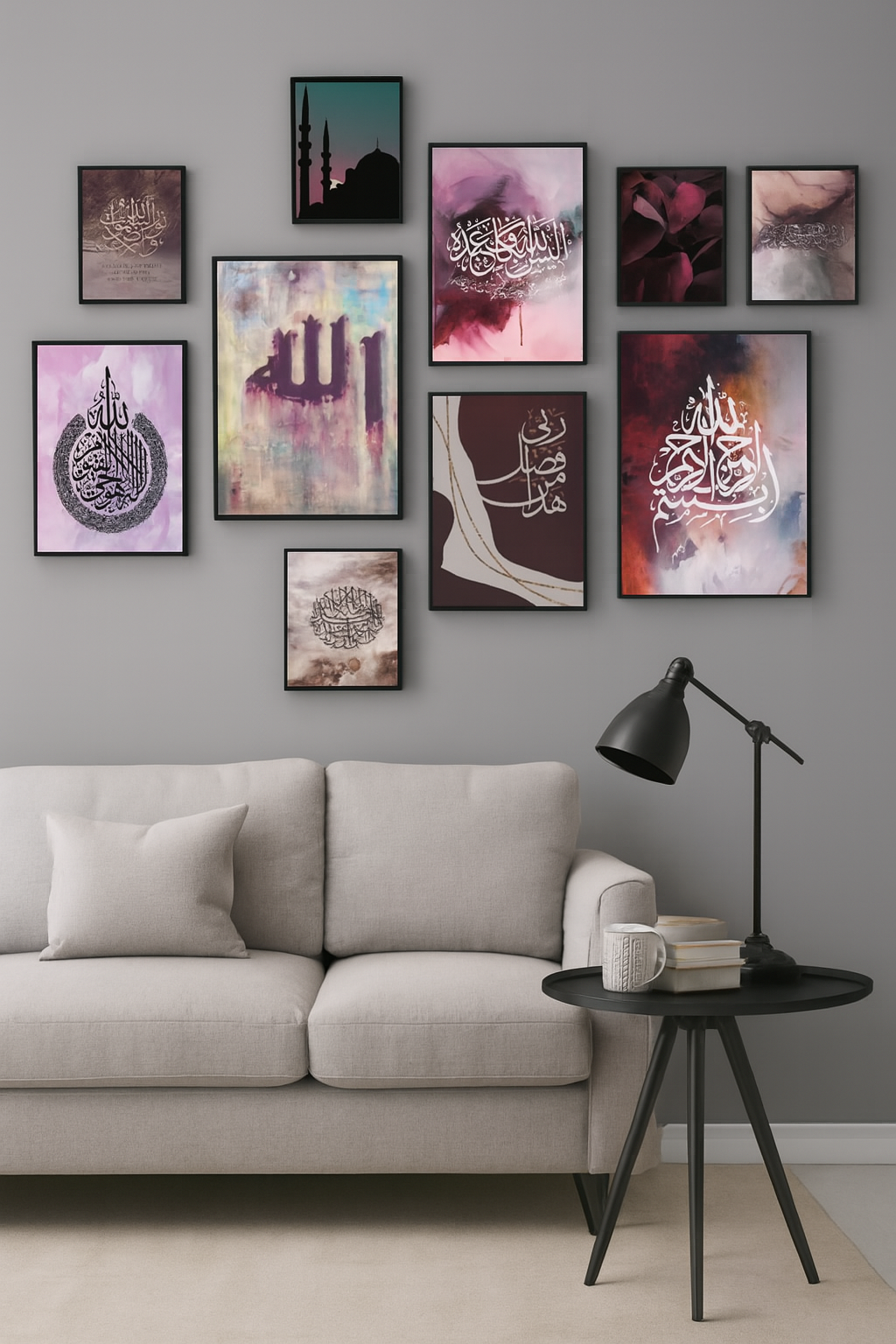 db05320d8e4fd04ddf68a7a518a8e395 Wooden Photo Frame Set – 10 Pcs Assorted Sizes, Wall & Table Décor - Image 2
